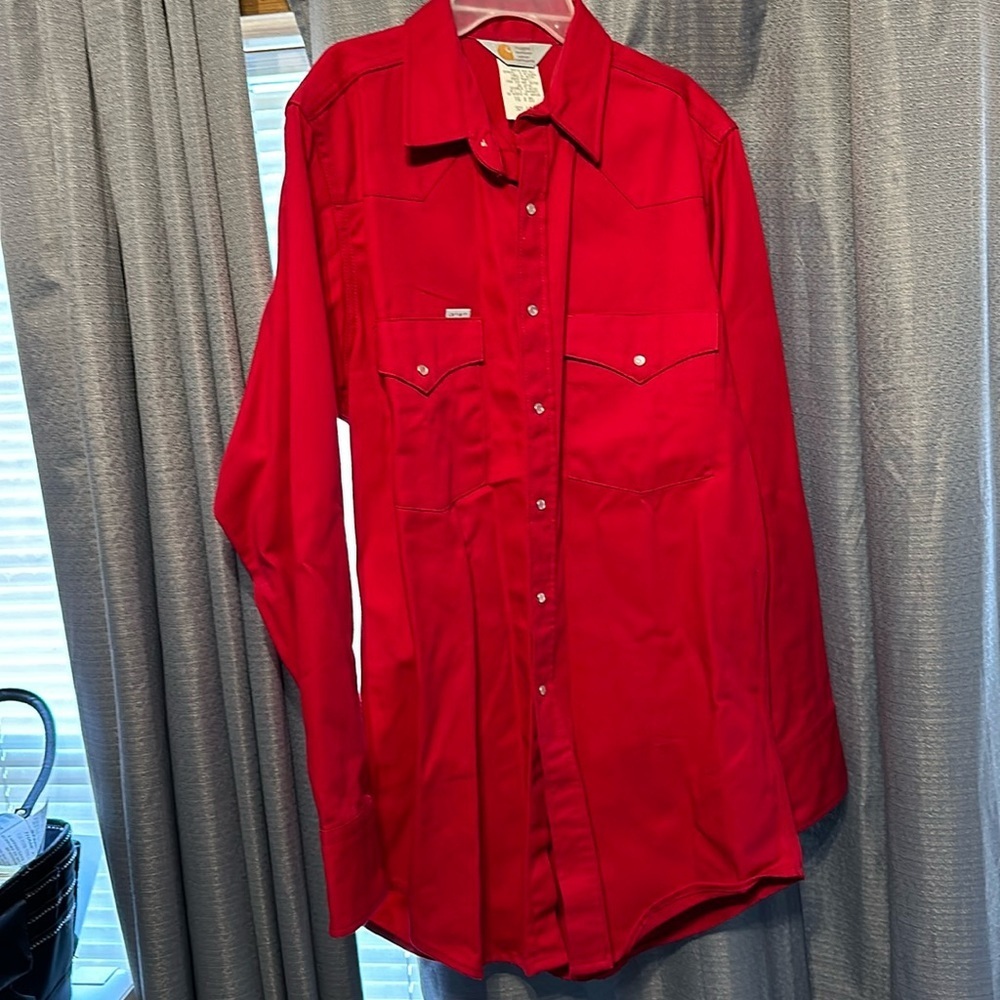 Mens rugged outfits wear carhartt button up shirt​​